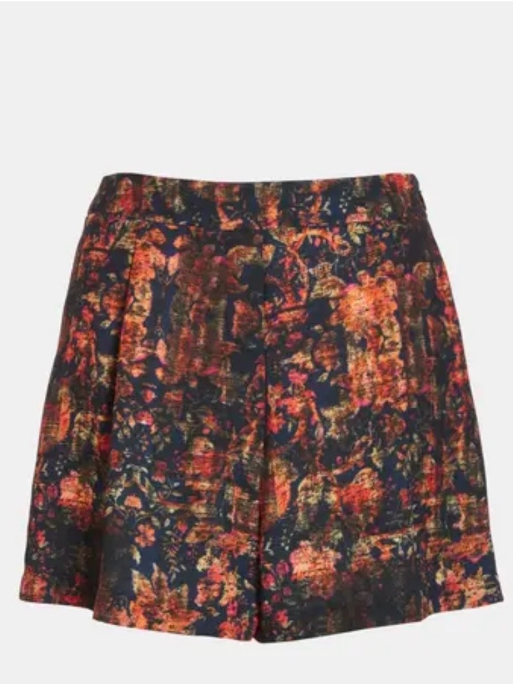 ASTR the Label High Waisted Print Shorts Abstract Small